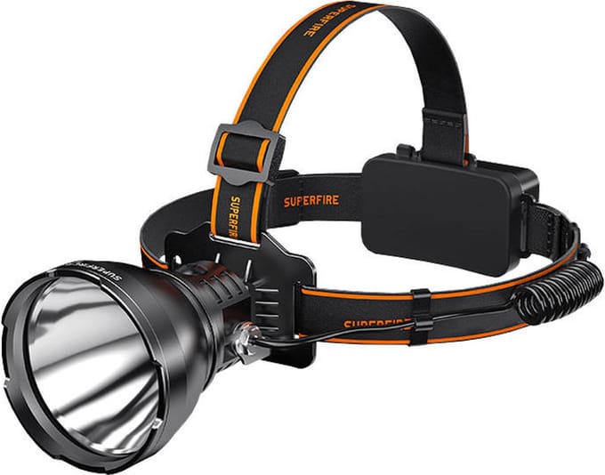 Superfire Hoofdlamp HL60, 2300lm, USB-C