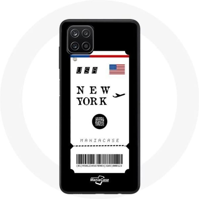 Samsung Galaxy A12 hoesje New York vliegticket