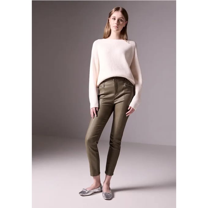 Broek in lederlook