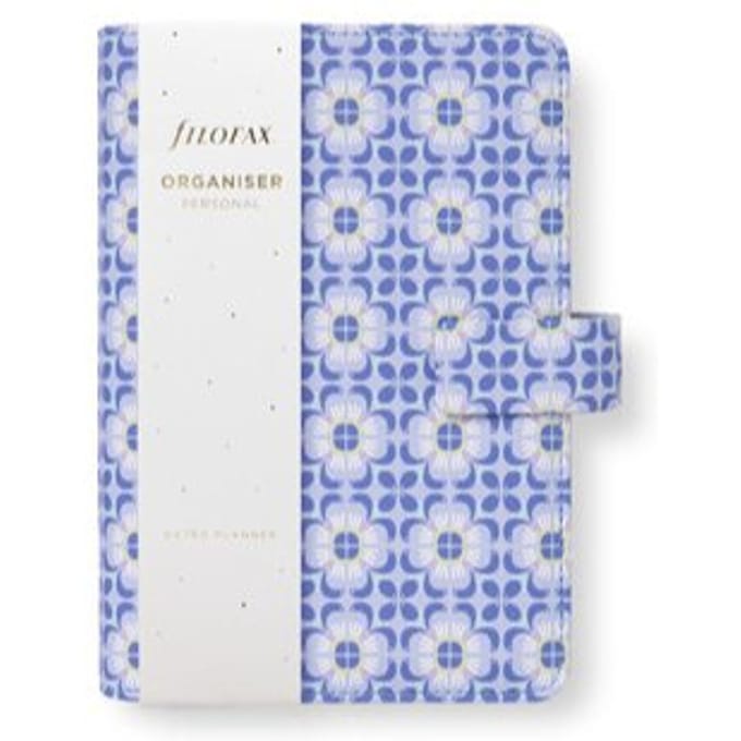 Filofax mediterranean organiser, formaat personal, kleur blauw