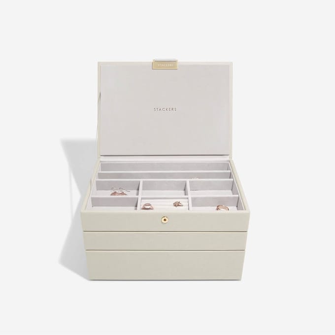 STACKERS OATMEAL - Sieradendoos - Juwelendoos - Sieradenhouder - Sieraden Organizer