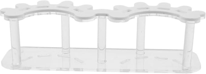 Pincet Houder - Opbergrek Tool - Wimper Styling - Stabiele Zware Basis - 18.5 cm Lengte - Transparant