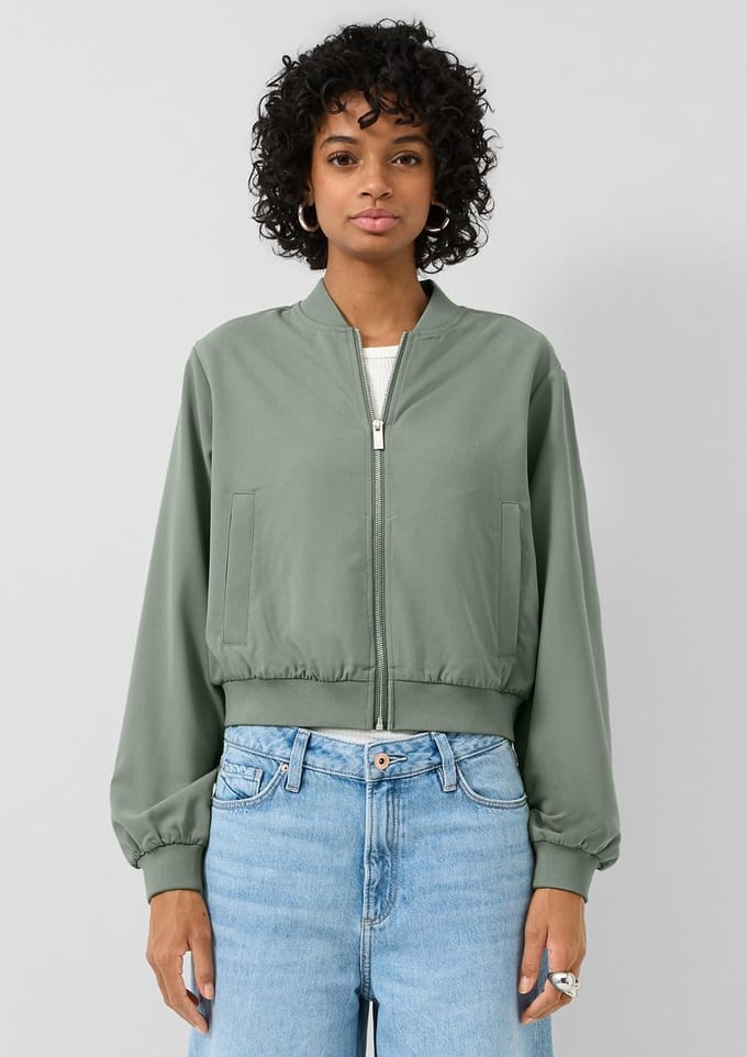 Q/S designed by - Dames jas - Maat L - Vrouwen - Groen - onbekend materiaal
