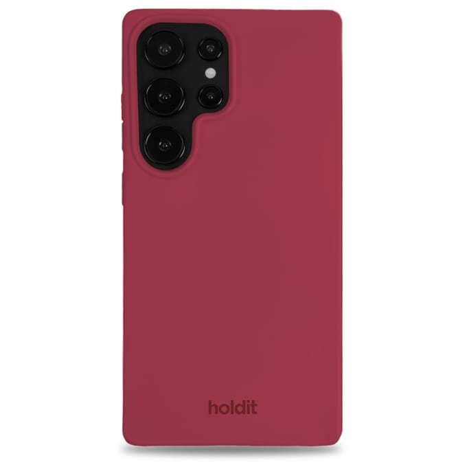 Holdit Soft Case geschikt voor Samsung Galaxy S25 Ultra - Red Velvet
