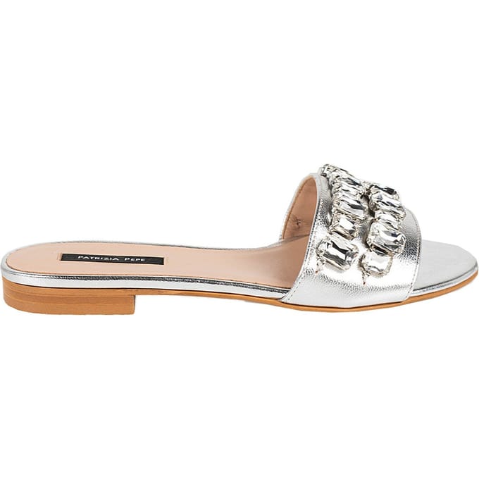 Patrizia Pepe Slippers Vrouw zilver
