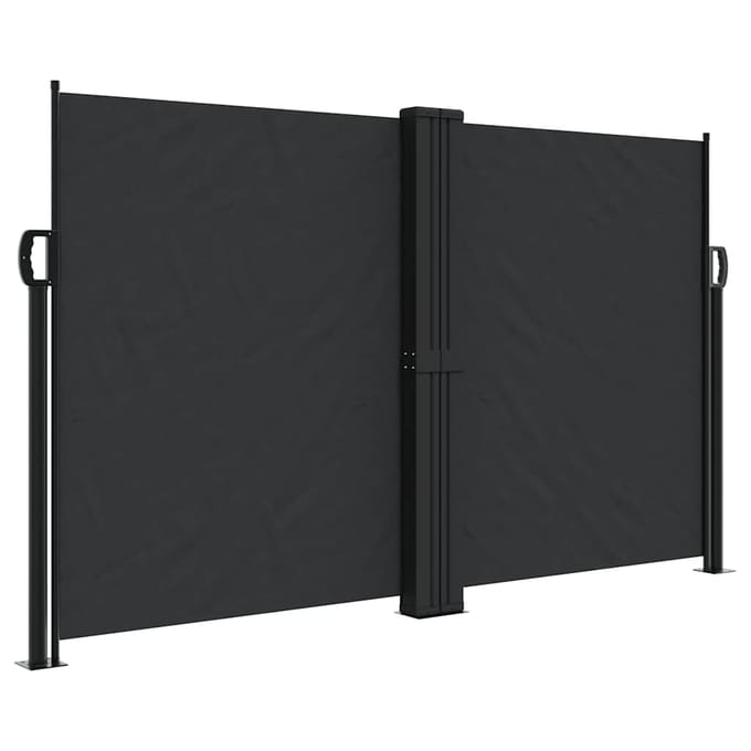 vidaXL - Windscherm - uittrekbaar - 140x1000 - cm - zwart