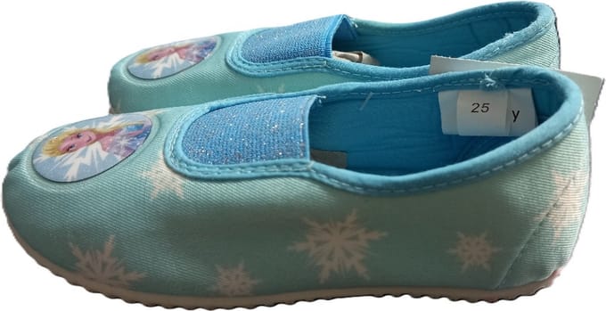 Frozen pantoffels - sloffen - blauw - rubberen zool - maat 25