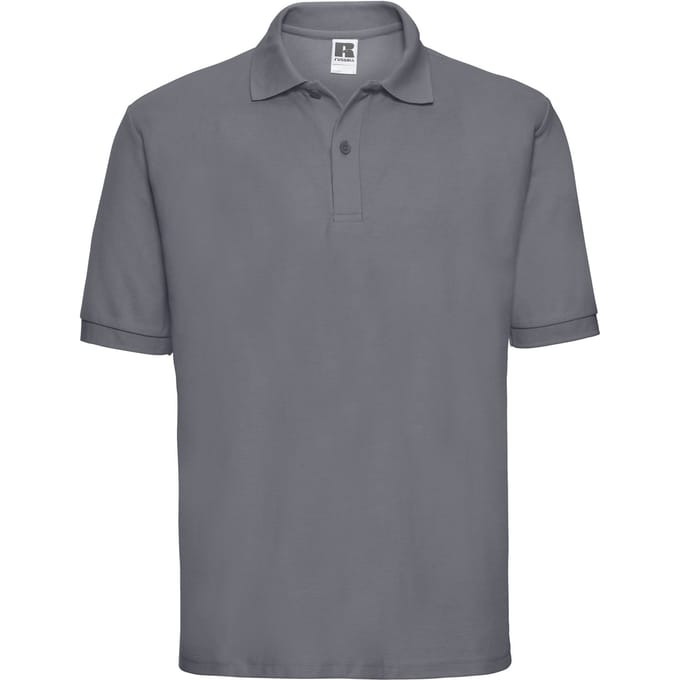 Russell Heren Polycotton Pique Poloshirt (Konvooi Grijs)