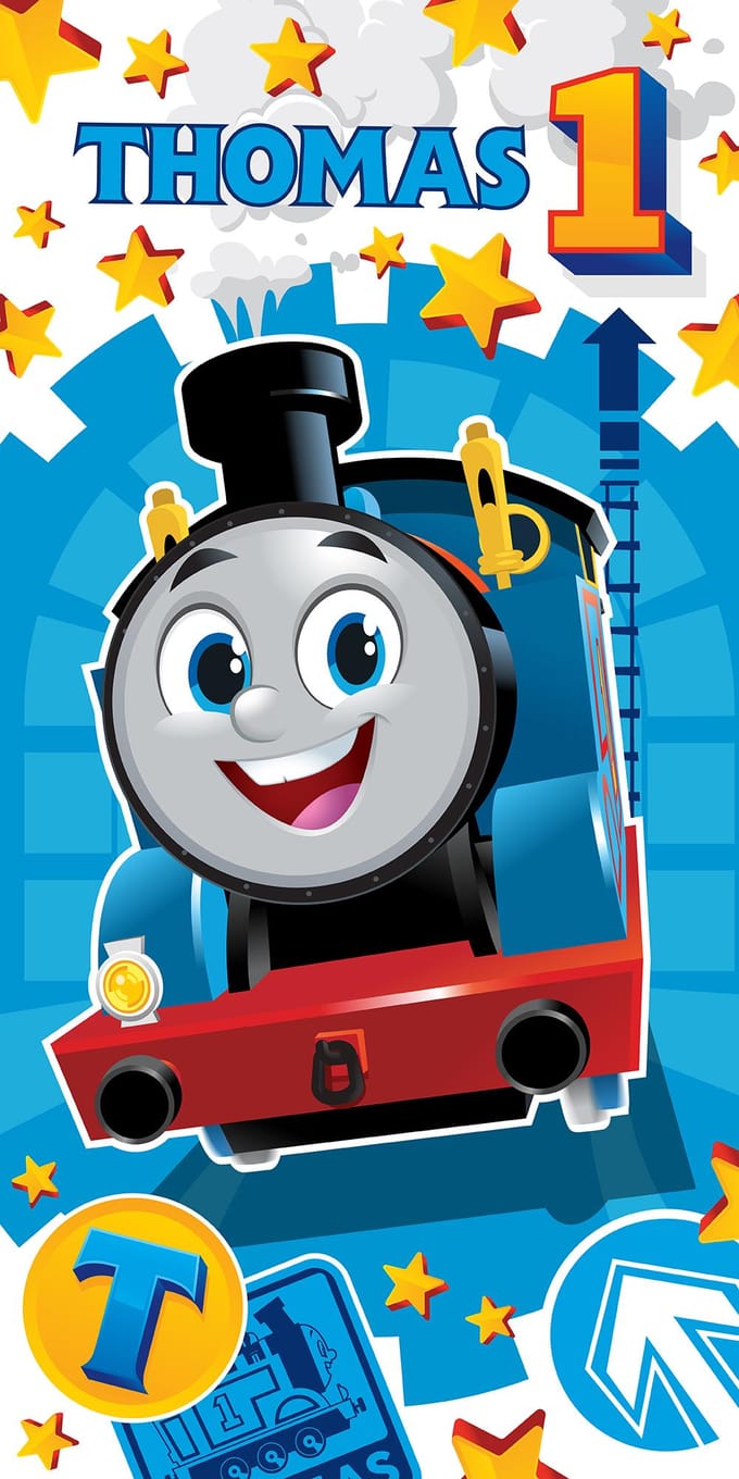 Thomas de Trein Strandlaken, Sodor - 70 x 140 cm - Katoen