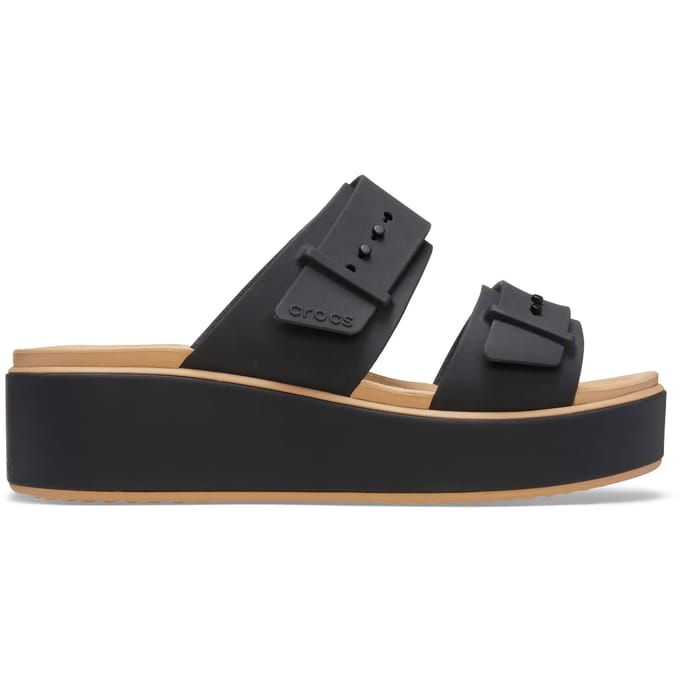 Crocs Brooklyn Buckle Matte Wrap LightWeight Dames Sandalen - Model 212408 - Zwart