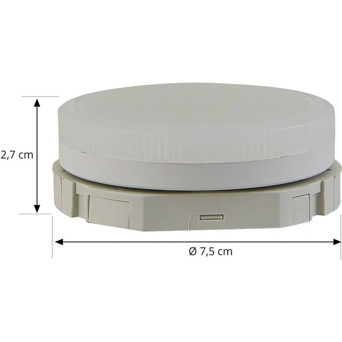 Arcchio LED lamp GX53 6 W, dimbaar, 3.000 K, Ø 7,4 cm