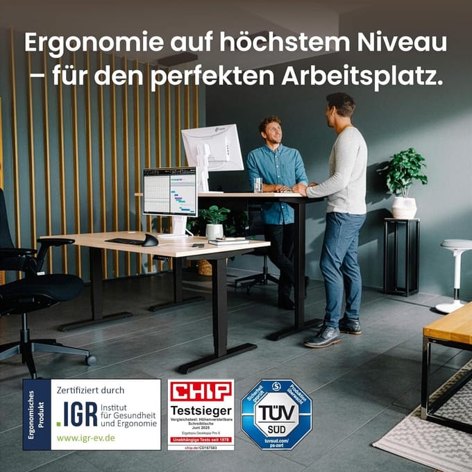 Luxe Bureau – Zwart – 180x80 cm – Industrohome