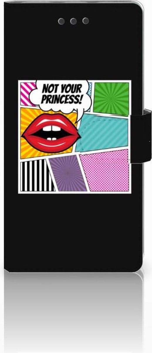 Huawei Ascend P8 Lite Wallet Case met Pasjes Popart Princess