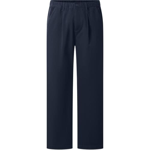 ESMARA MEN Heren twill broek, relaxed fit (Marineblauw, S)