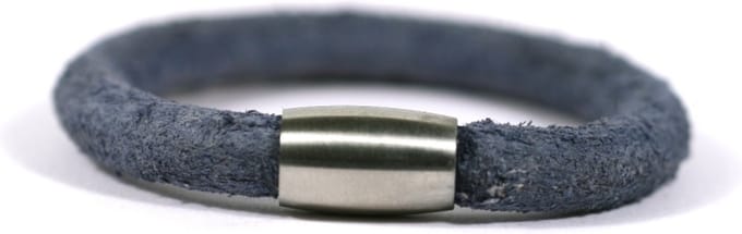 IbizaMen Kids - leer blauw vintage 6mm - 14cm