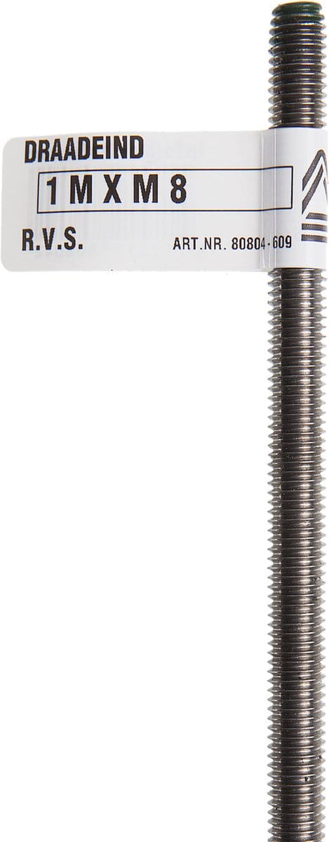 Deltafix draadeind r.v.s. a2 1 m x m 10 din 976 1 st.