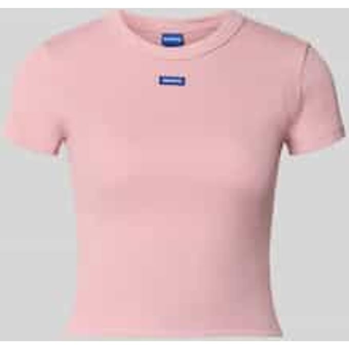 Slim fit T-shirt van katoenmix model 'BABY TEE_B'
