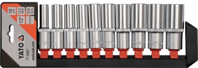 Yato - Dopsleutelset - 1/2" - 10-delig - Lang