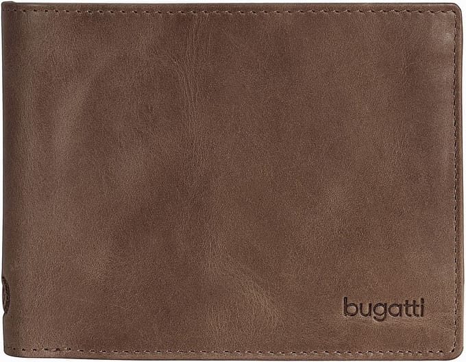 Bugatti Volo portemonnee leer 12 cm - Jongens - Horizontaal - braun