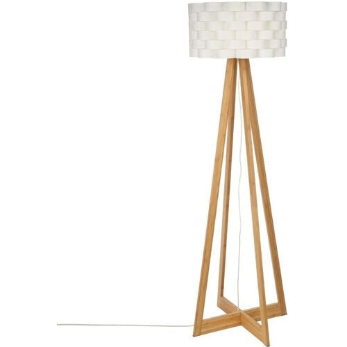 ATMOSPHERA Moki vloerlamp met meerdere poten, 150 cm hoog, wit, bamboe