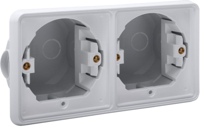 Niko - Hydro inbouwkader tweevoudig horizontaal grijs - 700-75000