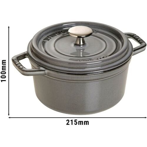 STAUB LA COCOTTE - Kookpot - Ø 160mm - Gietijzer - Grafietgrijs