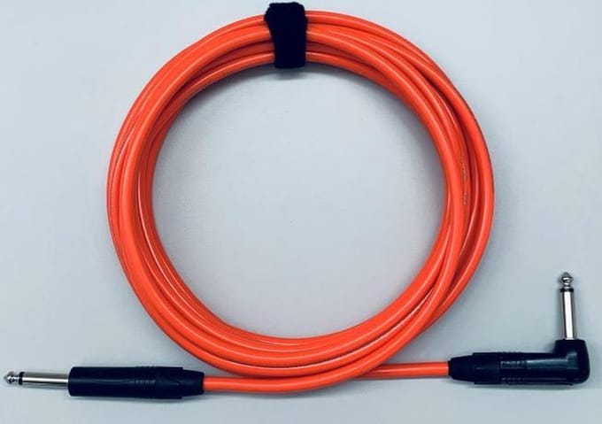 Tasker T33 Red 3m 6.3mm TS jack gitaarkabel