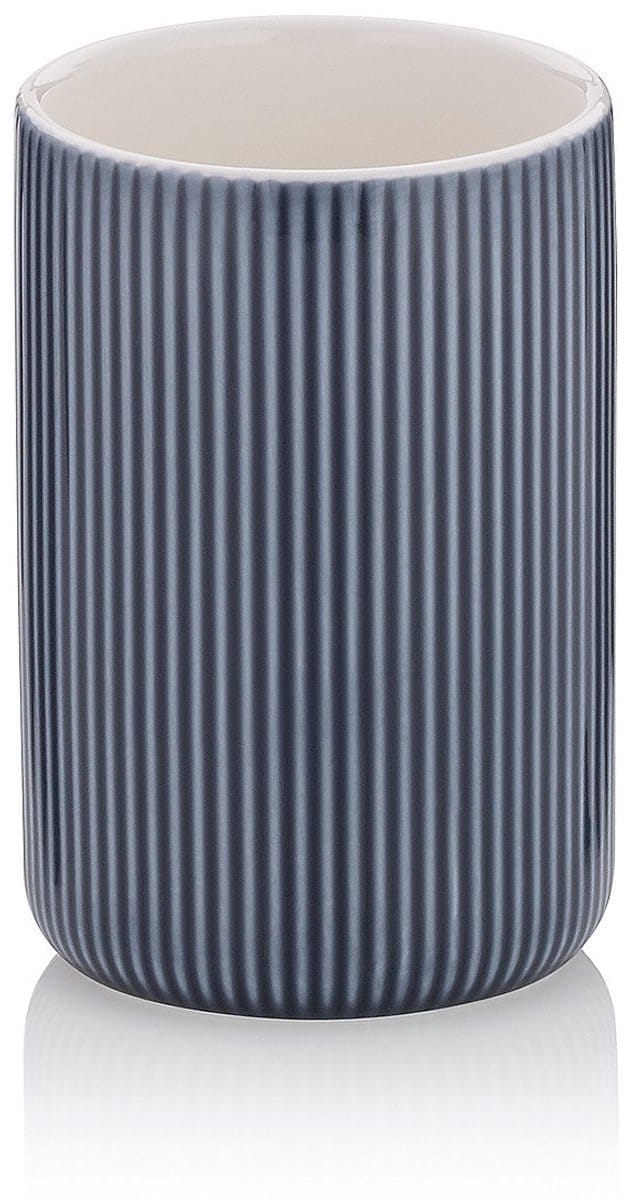 Badkamer Drinkbeker, Keramiek, Rook Blauw - Kela | Ava