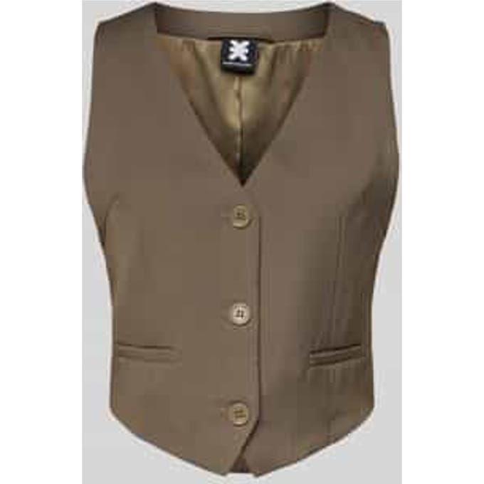 Kort gilet met V-hals