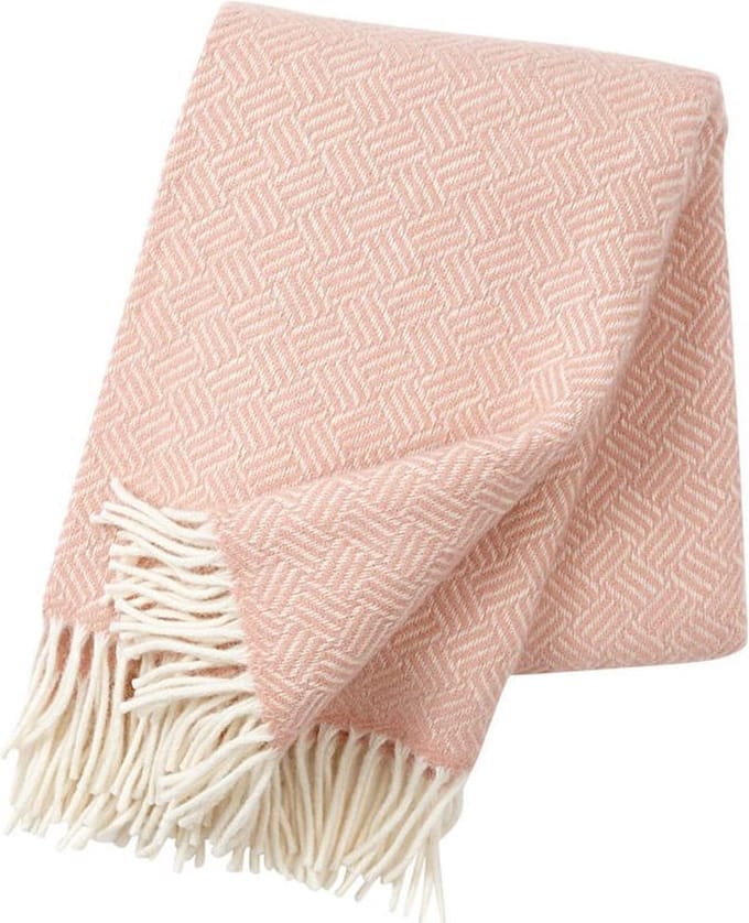 Plaid lamswol Samba roze 200x130cm