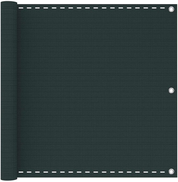 vidaXL - Balkonscherm - Rechthoekig - 75 - x - 800 - cm - HDPE - en - Aluminium
