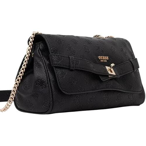 GUESS schoudertas Ella Logo Convertible Xbody Flap Black Logo zwart