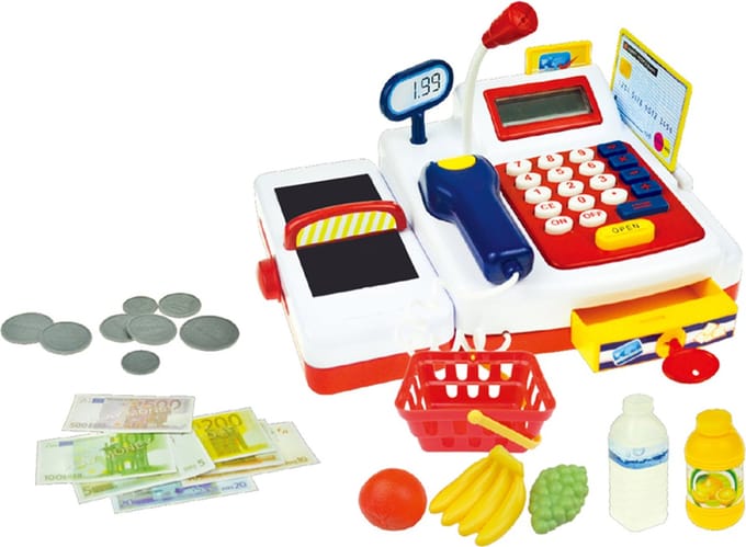 Kassa met microfoon en accessoires