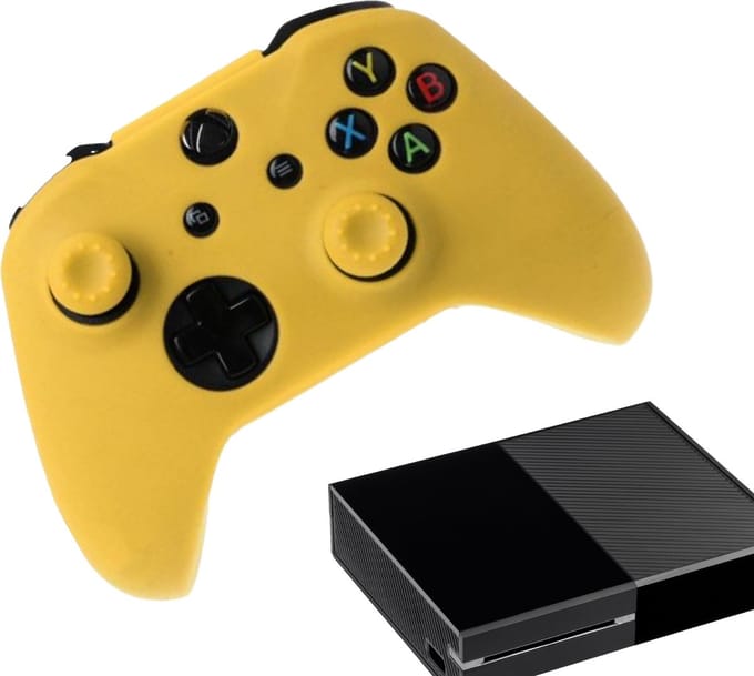 Gadgetpoint - Hoesjes & Skins voor Xbox One - Performance Gaming Case - Soft Grip Covers - Anti-Slip Controller Accessoires - Geel
