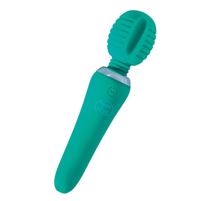 Minds of Love - Premium Pocket Wand Vibrator - Mint Groen