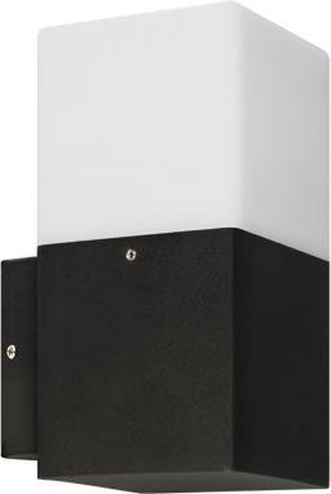 STRÜHM GRYF Buitenlamp - Wandlamp - Vierkant - Up - E27 - Zwart