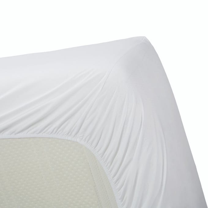 Linolux Hoeslaken Katoen Perkal White 160x200
