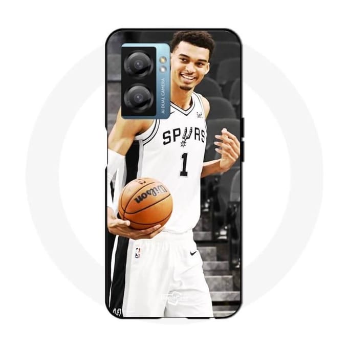 Coque - Maniacase - Realme V23 - Victor Wembanyama - Noir - Souple noir