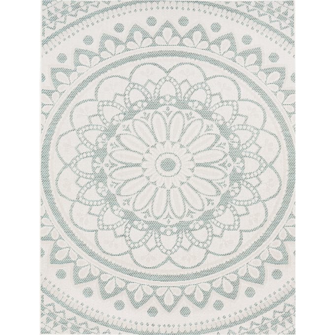 Binnen- en buitenkleed Breezy turquoise 80x150 cm