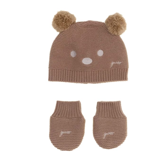 Bobbelmuts met pompon voor babyjongen Guess