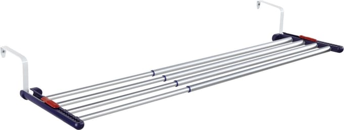 Leifheit hangdroogrek Quartett 42 uitschuifbaar - 4,2 m drooglengte - aluminium