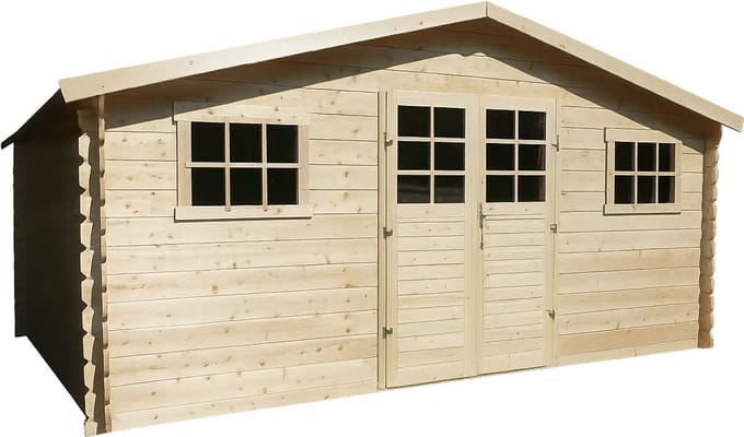 Solid Initia Beignee Tuinhuis - Vuren - Onbehandeld - 508x388x218,1cm
