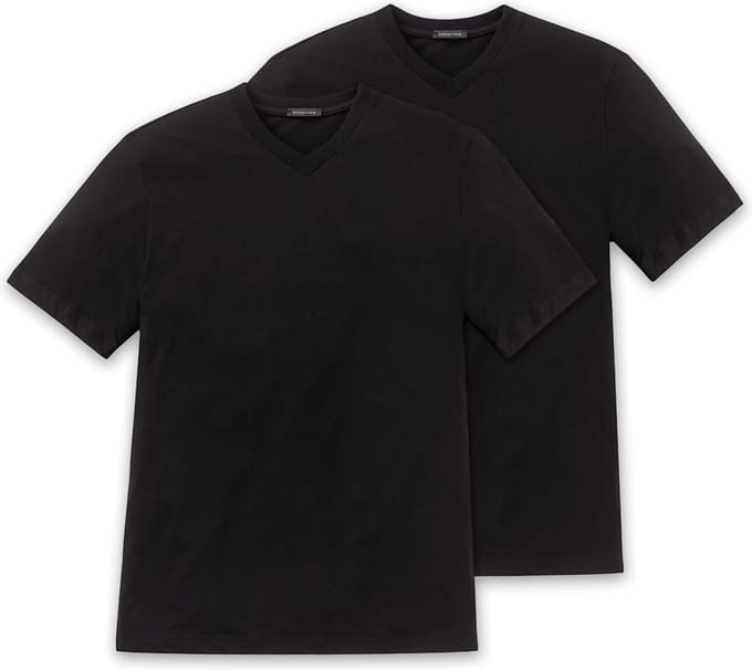 Schiesser American 2P V-hals Heren Ondershirt - Maat S