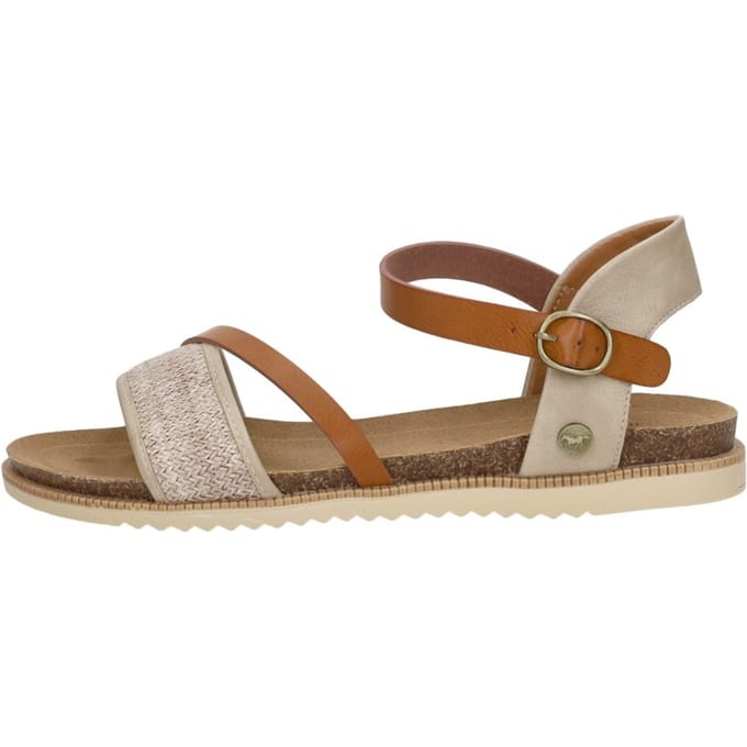 Mustang Sandalen Plat Sandalen Plat - Beige - Maat 41