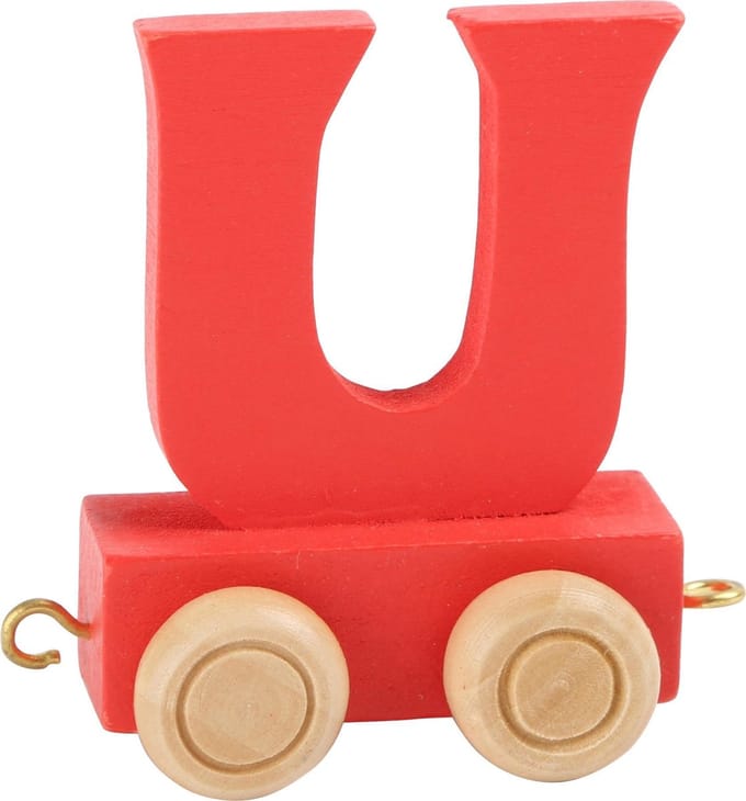 Small Foot - Houten Lettertrein Kleur - U