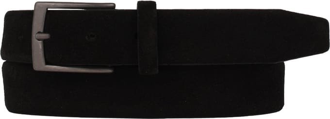 Presly & Sun Heren - Leren riem - Zwart - 90cm