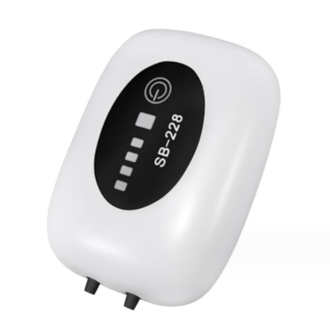 Pompe à Air d'aquarium USB pompe à oxygène Rechargeable réservoir de poisson barboteur haute capacité 4800mAh Lithium 4800mAh blanc