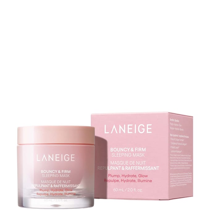 LANEIGE Bouncy & Firm Slaapmasker 60ml Nachtelijk Verstevigend Hydraterend Gezichtsmasker white