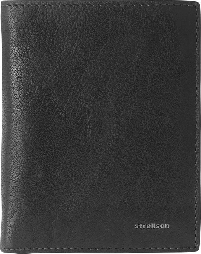 strellson Portemonnee Jefferson Pierce BillFold V8 Wallet Black Zwart
