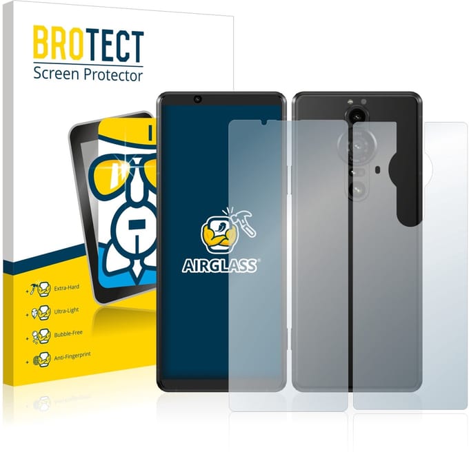 Screenprotector voor Sony Xperia Pro-I (Voor+Achter) Beschermglas transparant